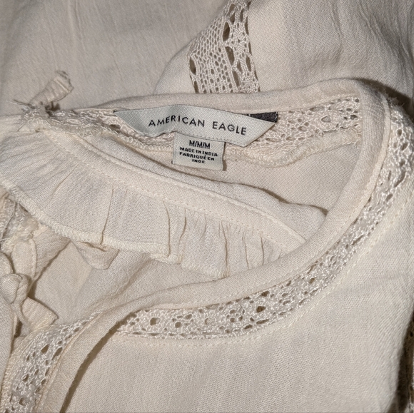 American Eagle Boho Peasant Top Medium - Picture 7 of 7